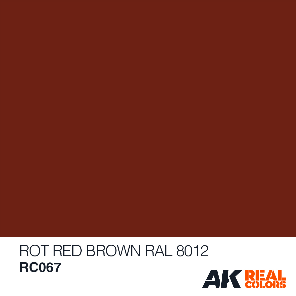 Rot (Rotbraun) Red (Red Brown) RAL 8012