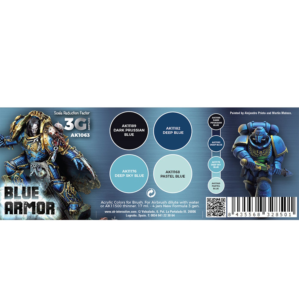 Blue Armor - Wargame Color Set