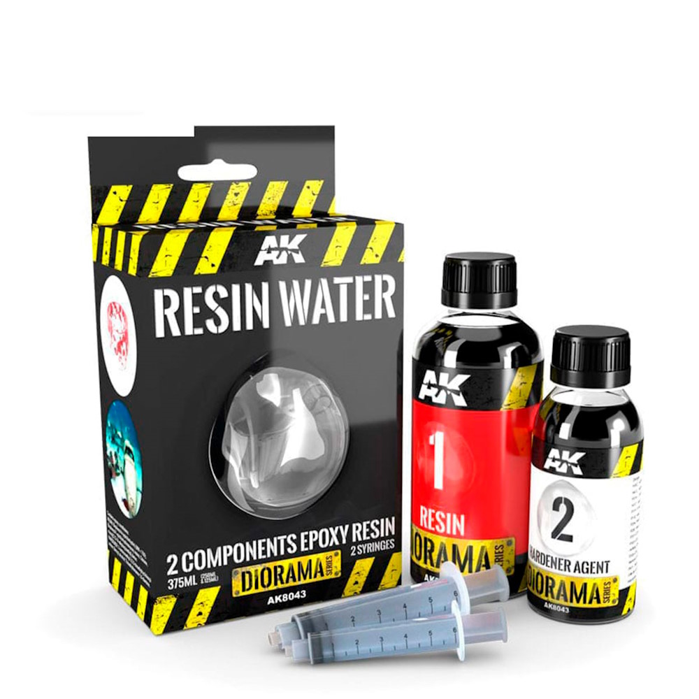 Resin Wasser (2 Komponenten Epoxidharz) - Resin Water (2 Components Epoxy Resin) - 375ml
