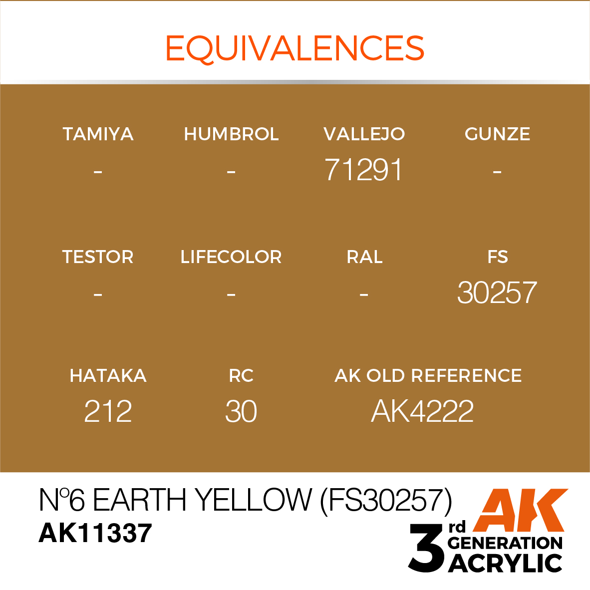 Nº6 Earth Yellow (FS30257) – AFV