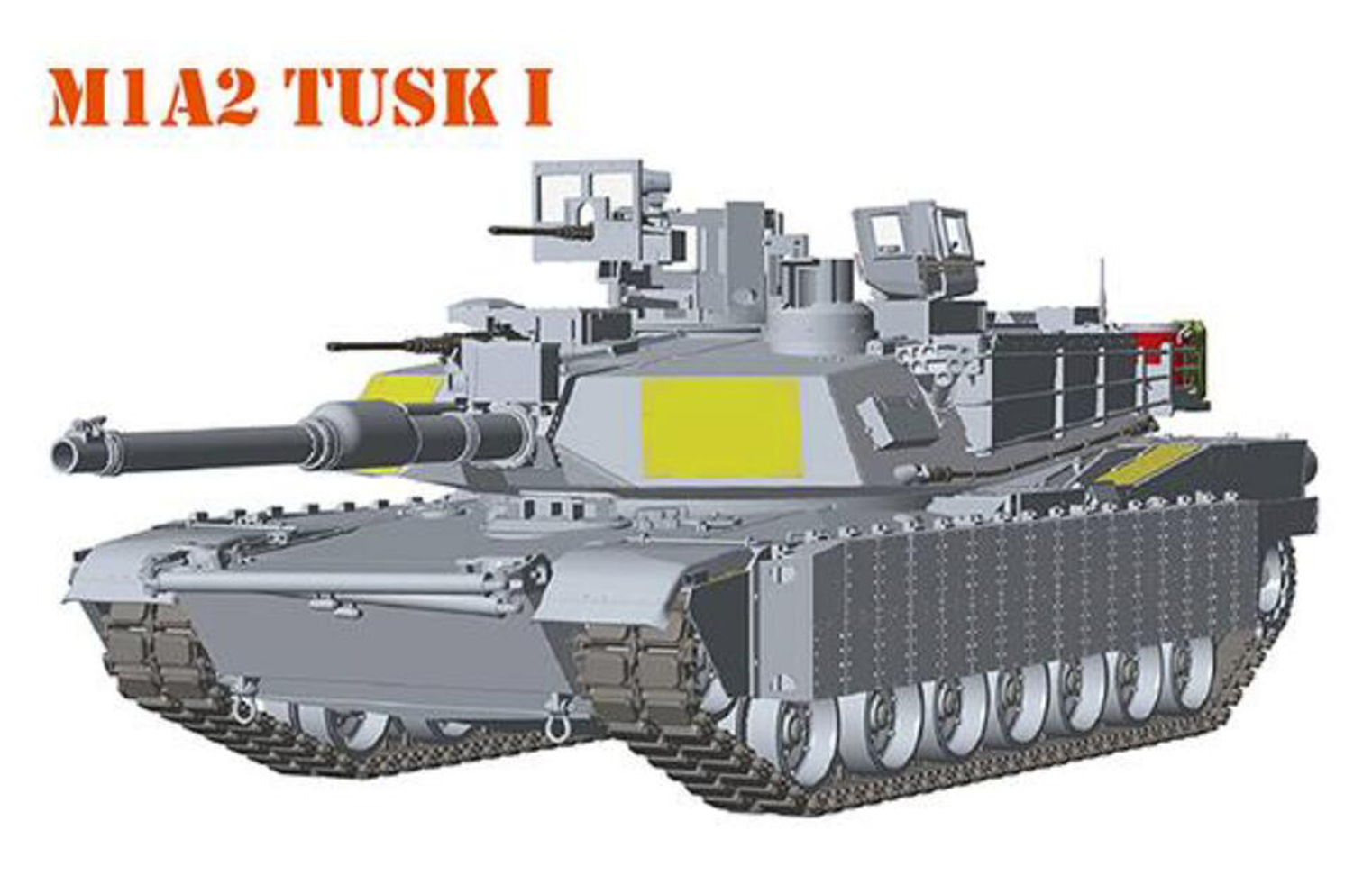 M1A1 TUSK I / M1A2 TUSK I/ TUSKII 3 in 1 with workable track links