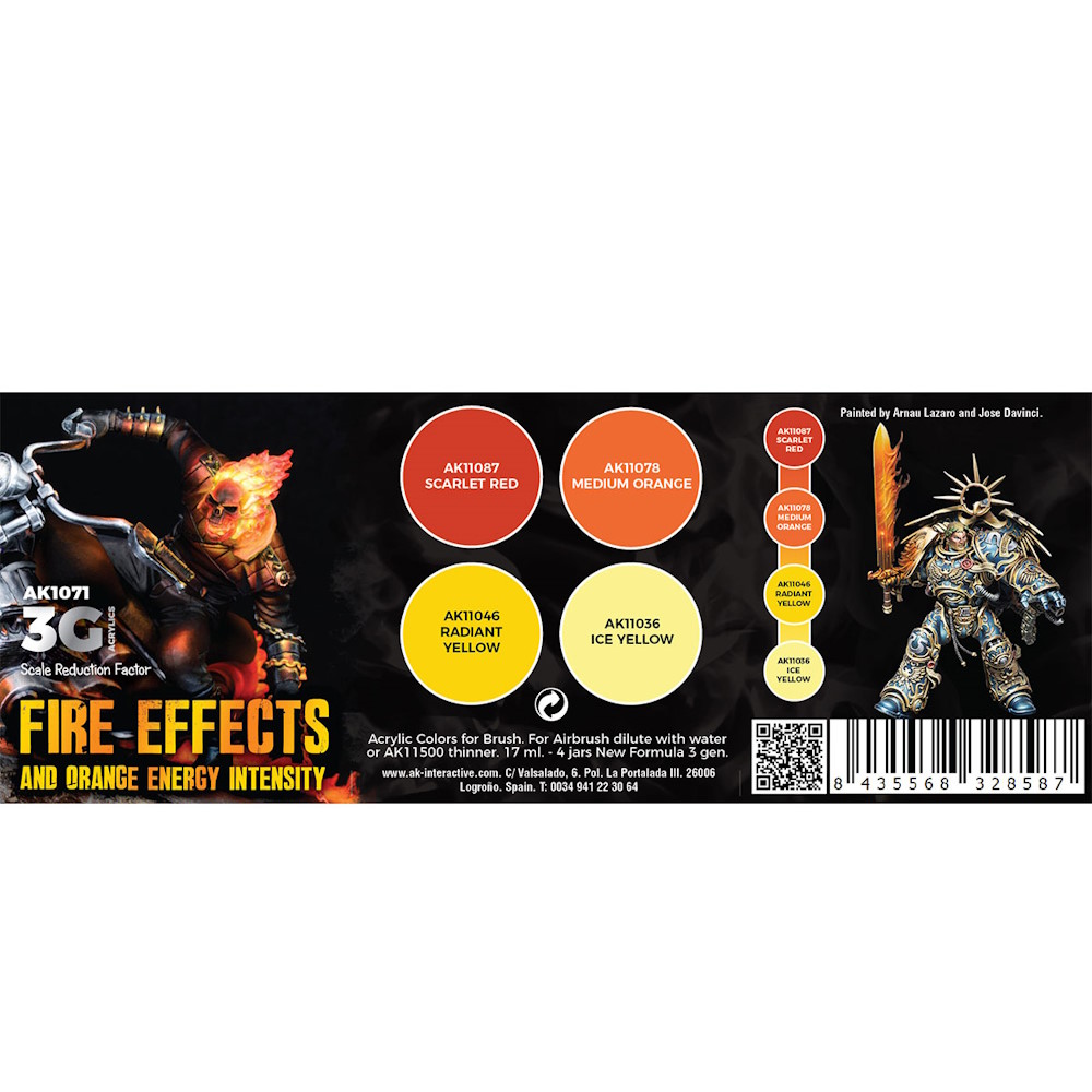 Fire Effects And Orange Energy Intensity - Wargame Color Set