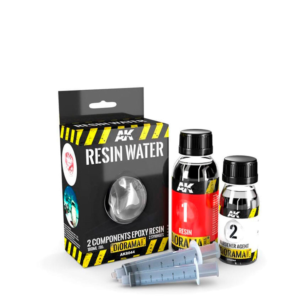 Resin Wasser (2 Komponenten Epoxidharz) - Resin Water (2 Components Epoxy Resin) - 180ml