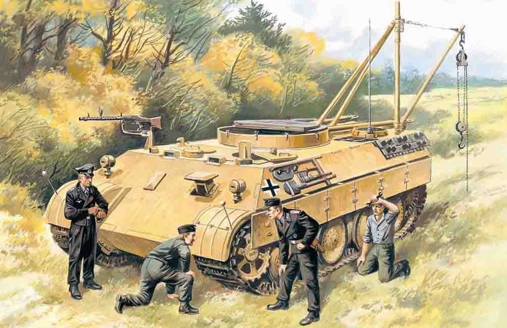 Bergepanther mit Panzerbesatzung