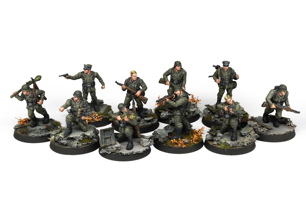 Fortunate Sons · Panzergrenadier Division · 10 Miniatures 30mm Scale