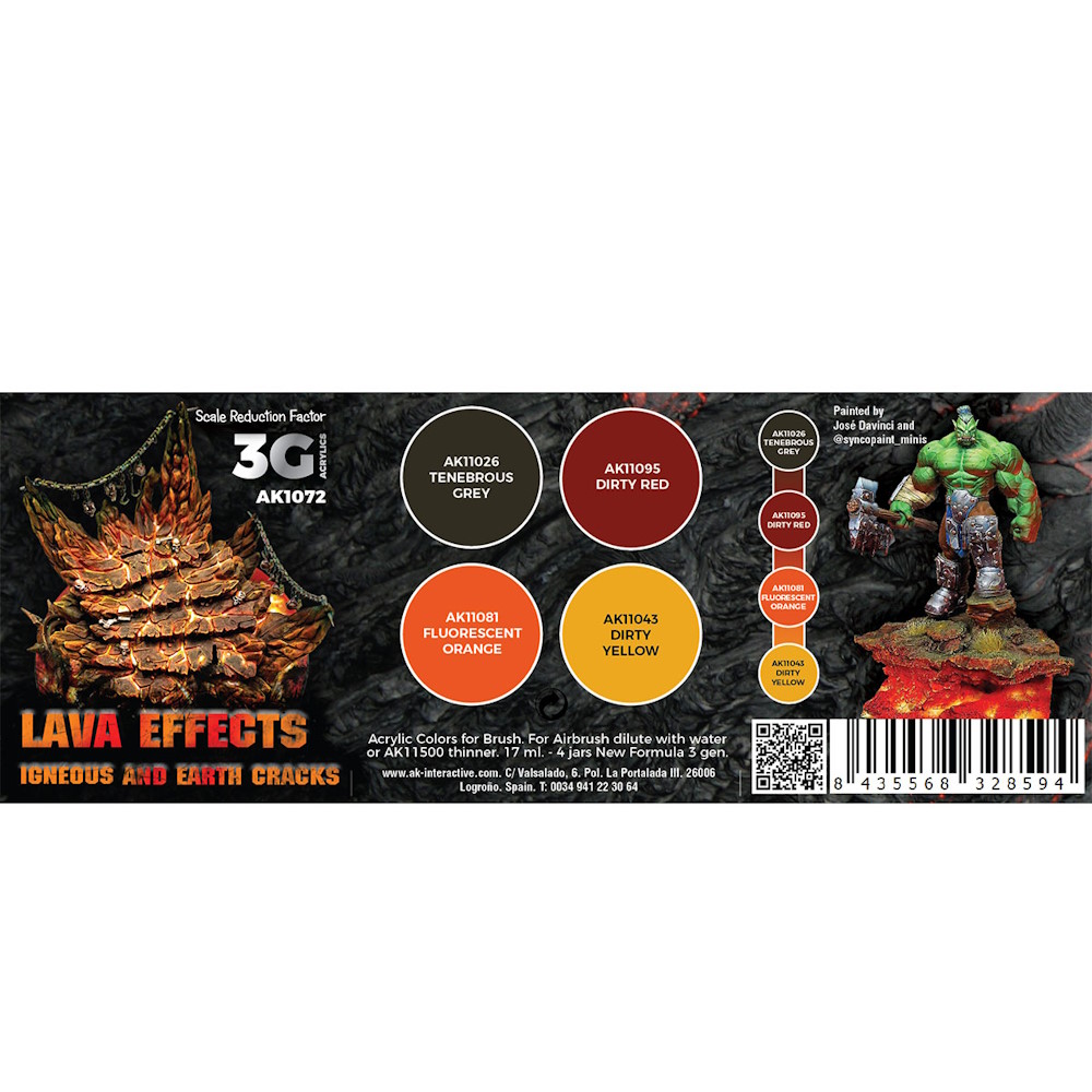 Lava Effects - Igneous And Earth Cracks - Wargame Color Set