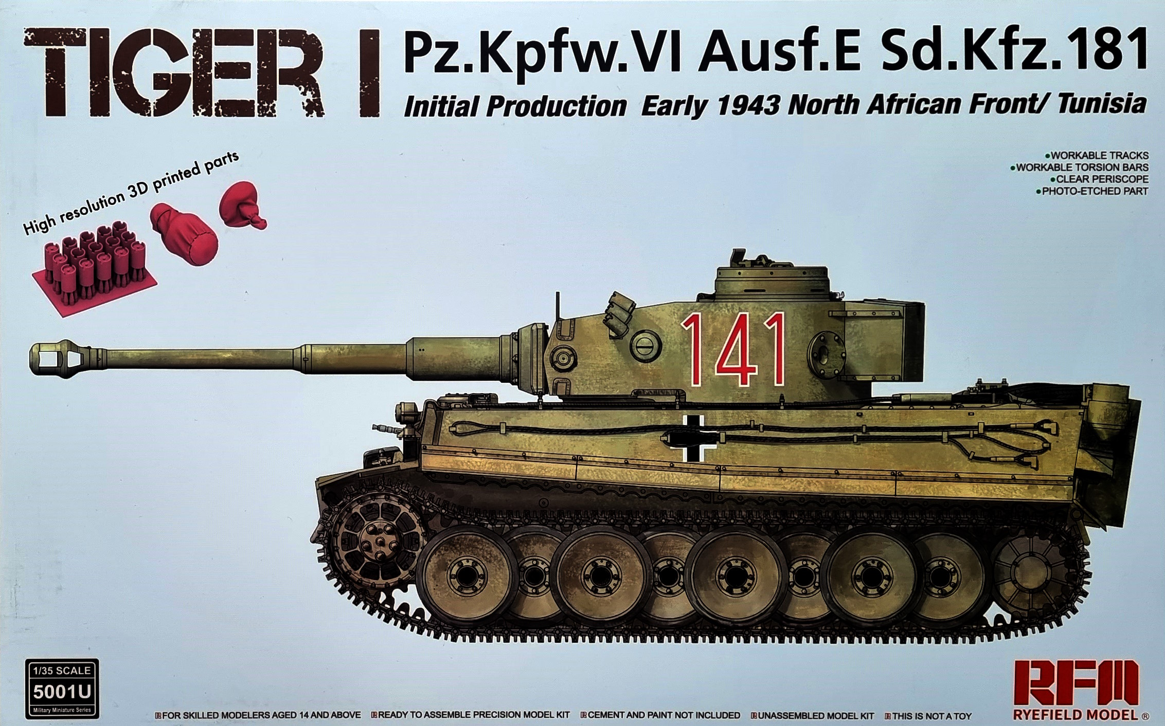 Tiger I Initial Production - Early 1943 North African Front/Tunisia