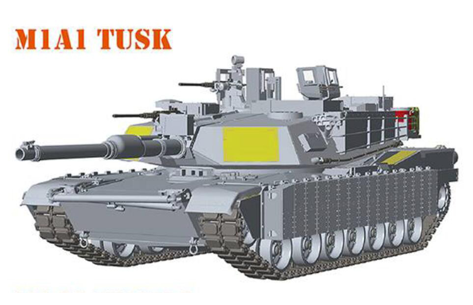 M1A1 TUSK I / M1A2 TUSK I/ TUSKII 3 in 1 with workable track links