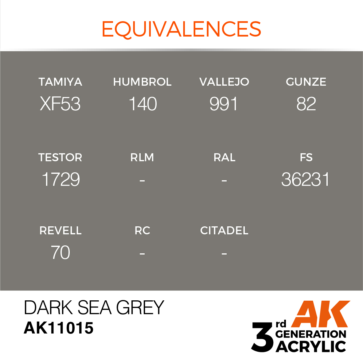 Dark Sea Grey - Standard