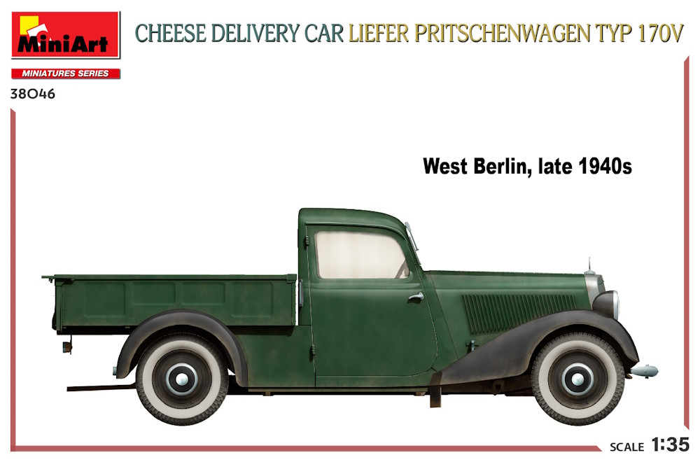 Cheese Delivery Car - Liefer Pritschenwagen Typ 170V - MiniArt 38046