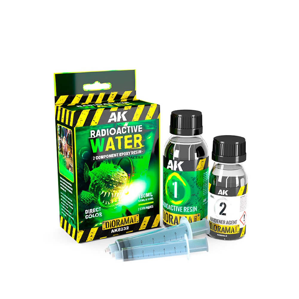 Radioaktives Wasser (2 Komponenten Epoxidharz) - Radioactive Water (2 Components Epoxy Resin) - 180ml
