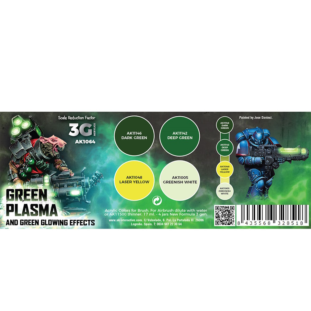 Green Plasma And Green Glowing Effects - Wargame Color Set