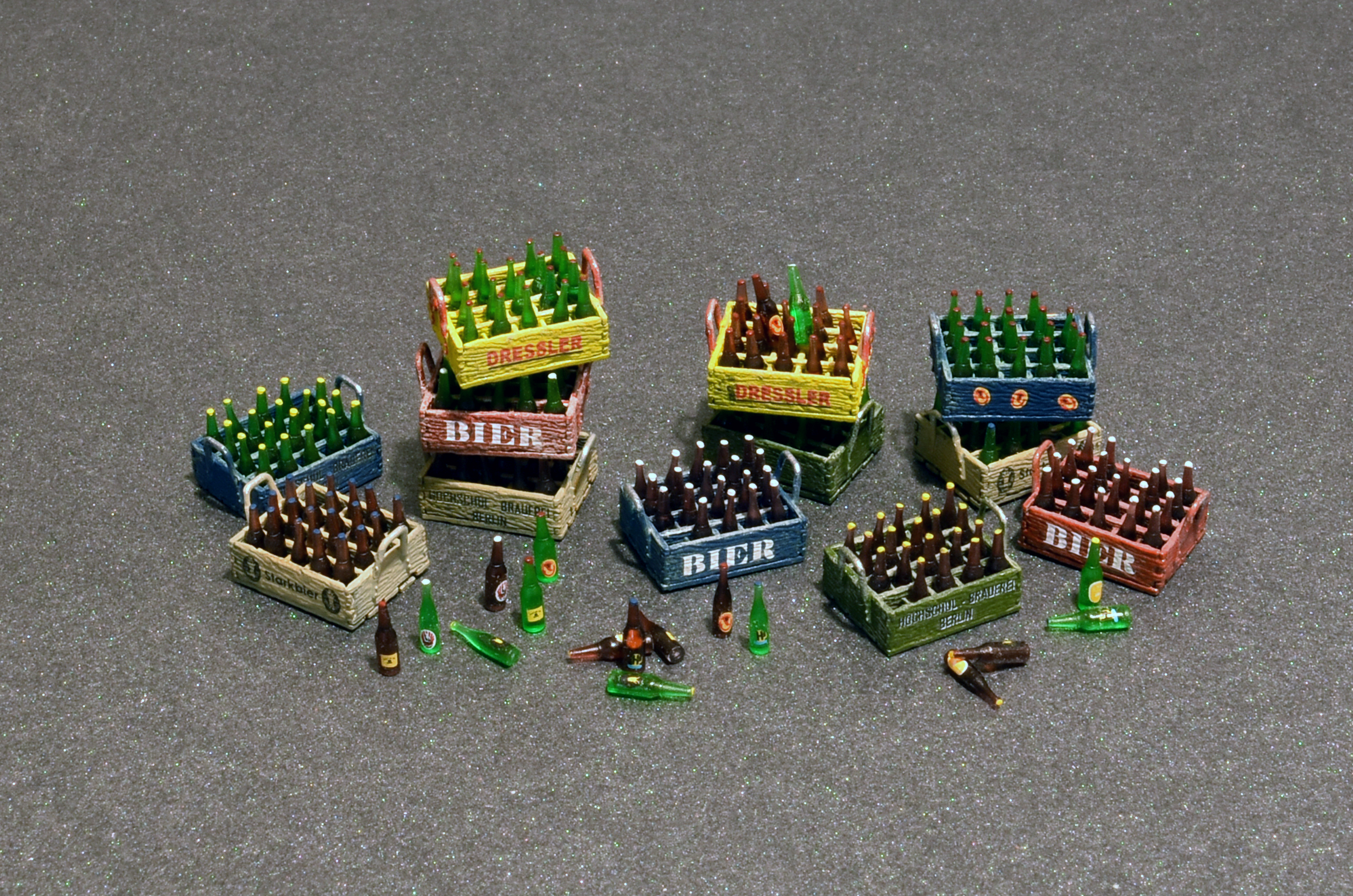 Beer Bottles & Wooden Crates
