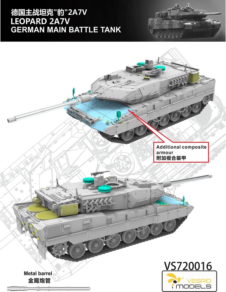 Leopard 2 A7V - German Main Battle Tank 2016 Production