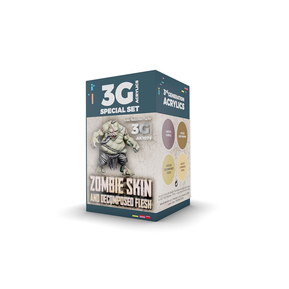 Zombie Skin And Decomposed Flesh  - Wargame Color Set