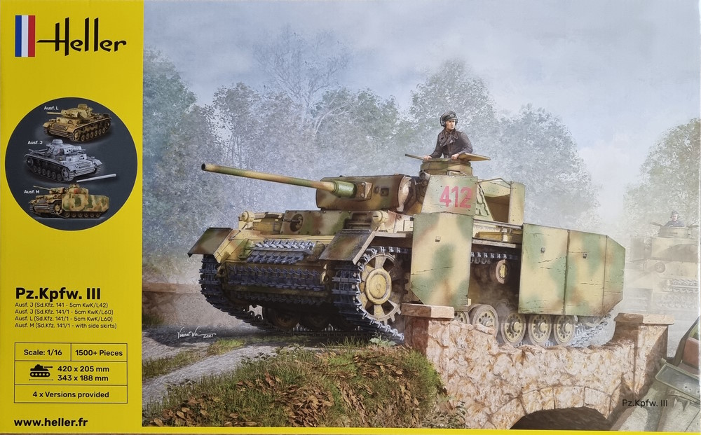 Pz.Kpfw.III Ausf. J,L,M (4in1) - Heller 30321