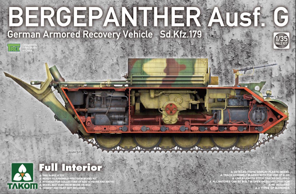 Bergepanther Ausf.G - Sd.Kfz. 179 - Full Interior Kit