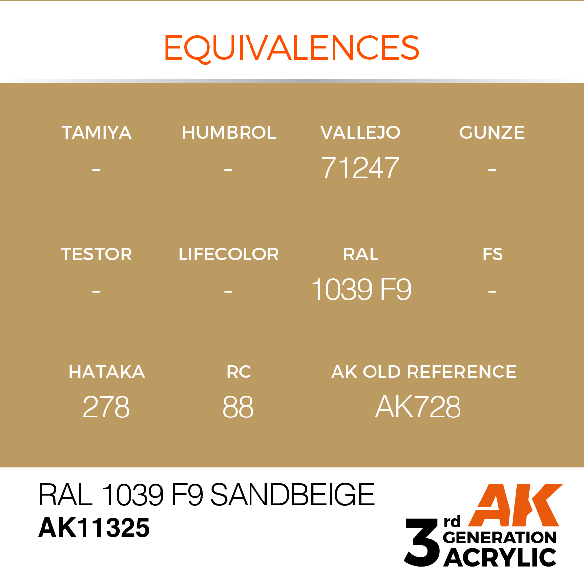RAL 1039 F9 Sandbeige – AFV