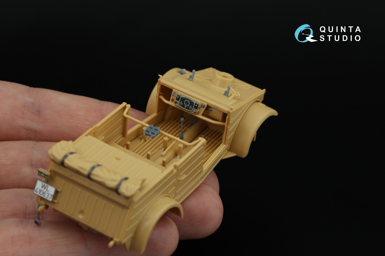 Kubelwagen Type 82 3D-Printed & coloured Interior on decal paper (Tamiya) (with 3D-printed resin parts)