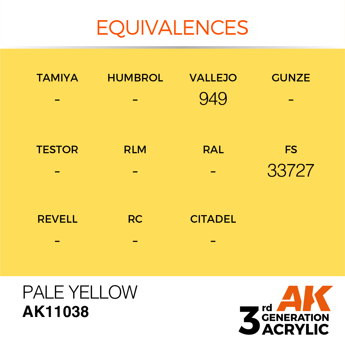 Pale Yellow - Standard