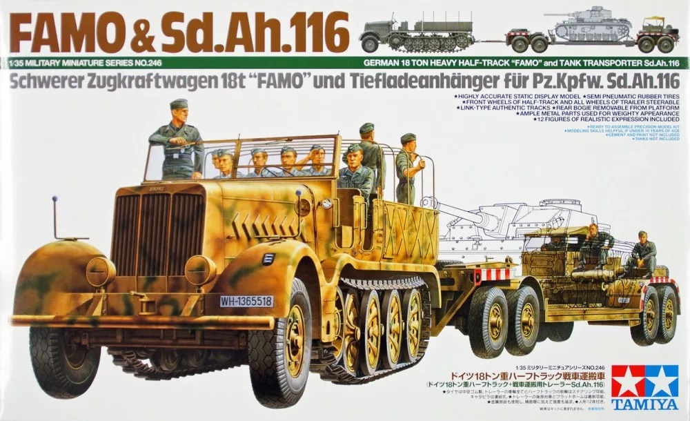 FAMO & Sd.Ah.116 - Schwerer Zugkrafwagen 18t "FAMO" und Tiefladeanhänger FAMO & Sd.Ah.116 - Schwerer Zugkrafwagen 18t "FAMO" und Tiefladeanhänger