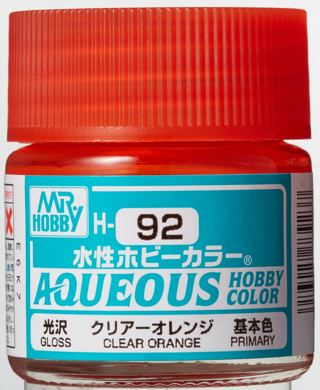 Mr. Aqueous Hobby Color - Clear Orange - H92 - Orange Transparent