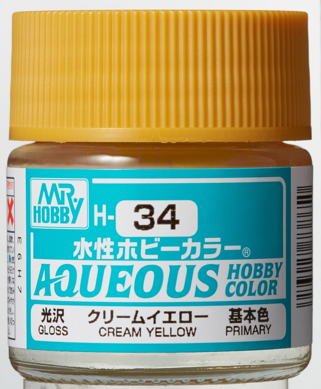 Mr. Aqueous Hobby Color - Cream Yellow - H34 - Creme Gelb