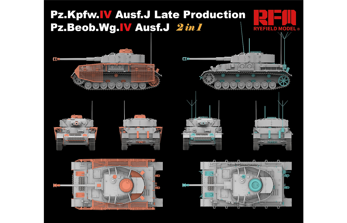 Pz.Kpfw.IV Ausf.J Late Production Pz.Beob.Wg.IV Ausf. J (2 in 1) 