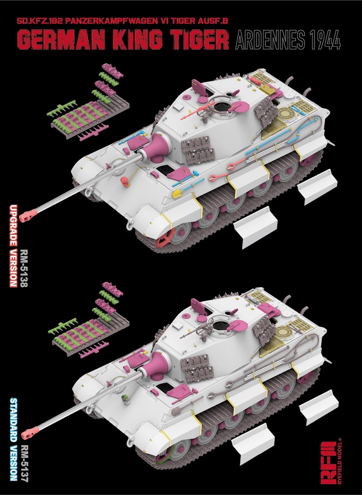 Sd.Kfz. 182 Pz.Kpfw.VI Ausf.B German King Tiger - Ardennes 1944 - Upgrade Version