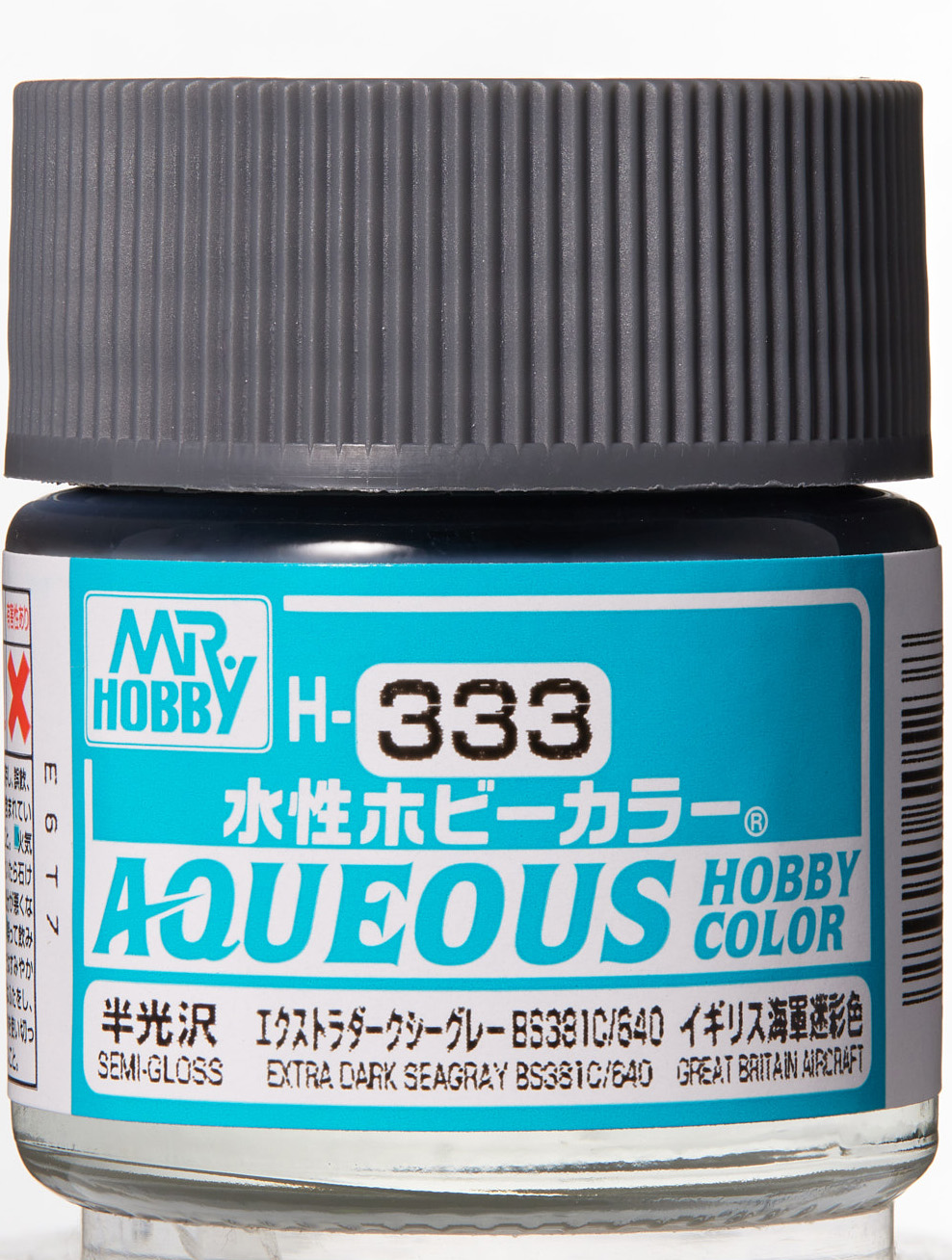 Mr. Aqueous Hobby Color - Extra Dark Seagrey BS381C/640 - H333 - Seegrau Extra Dunkel BS381C/640 