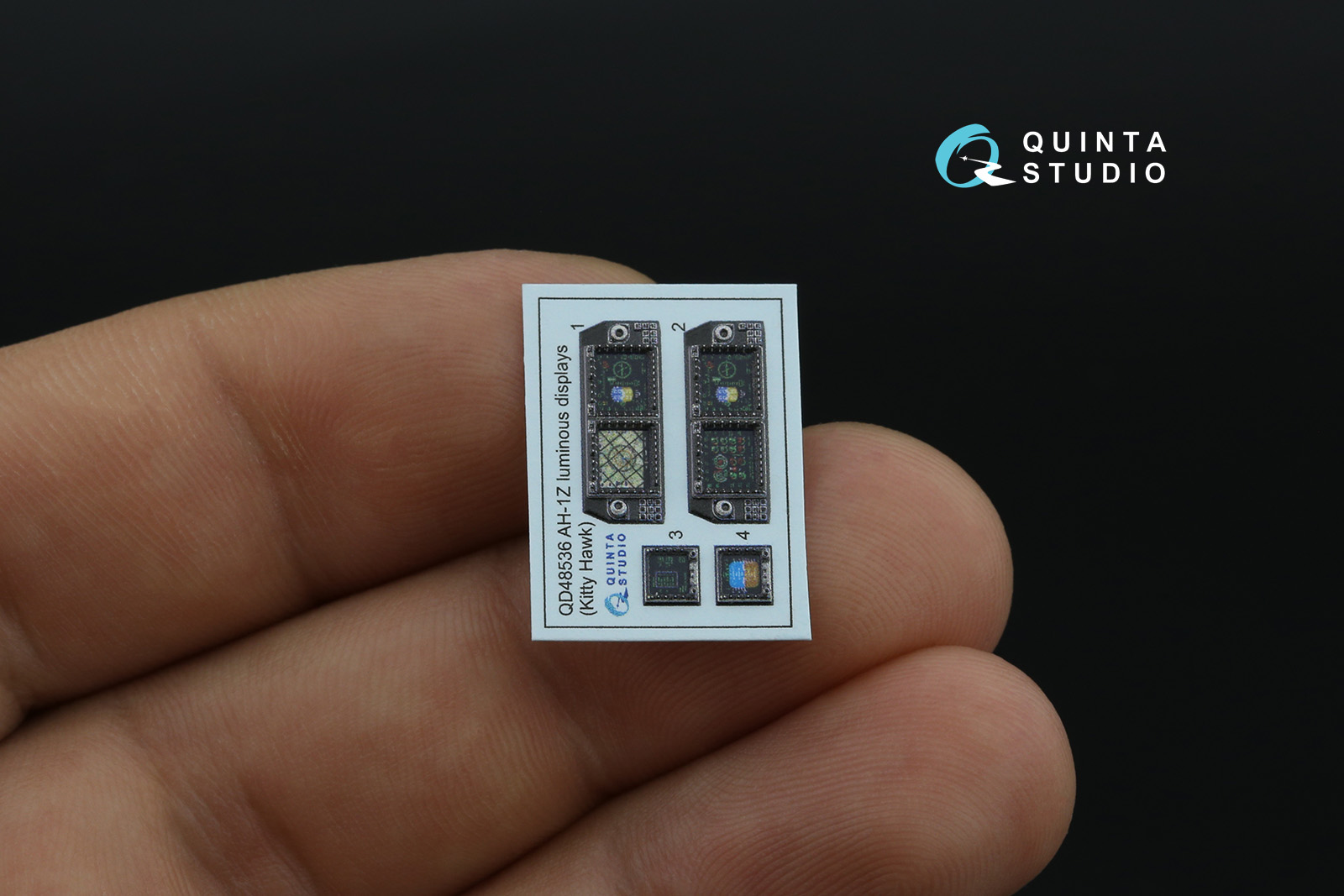 AH-1Z Zulu Cobra/Viper luminous displays for QD+48535/QDS-48535 sets (KittyHawk)
