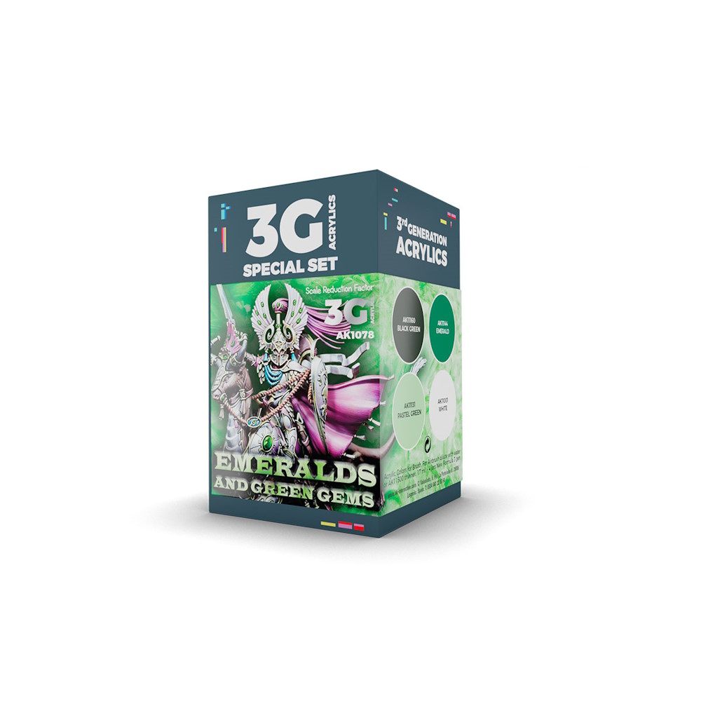 Emeralds And Green Gems - Wargame Color Set Emeralds And Green Gems - Wargame Color Set