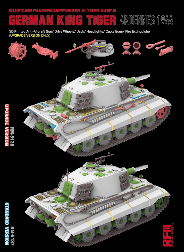 Sd.Kfz. 182 Pz.Kpfw.VI Ausf.B German King Tiger - Ardennes 1944 - Upgrade Version