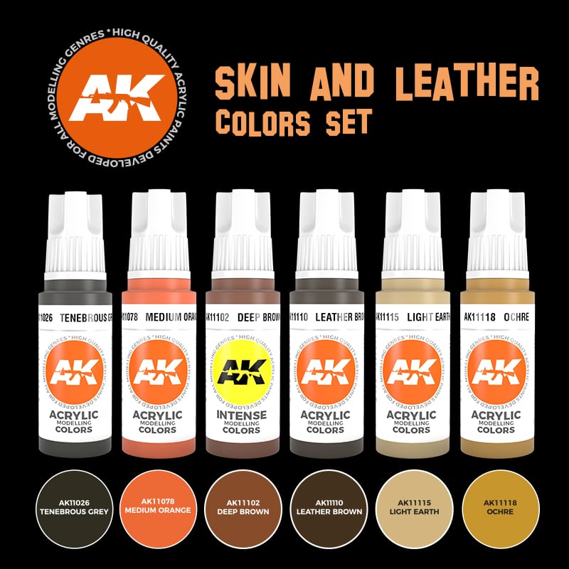 SKIN AND LEATHER COLORS SET