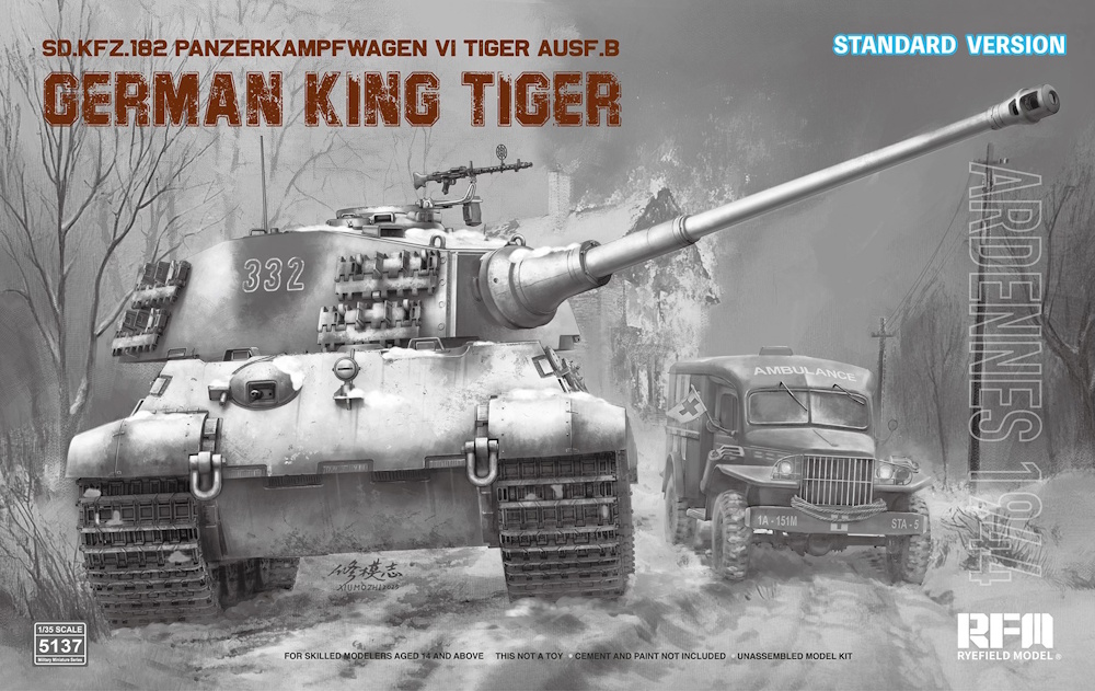 Sd.Kfz. 182 Pz.Kpfw.VI Ausf.B German King Tiger - Ardennes 1944 - Standard Version