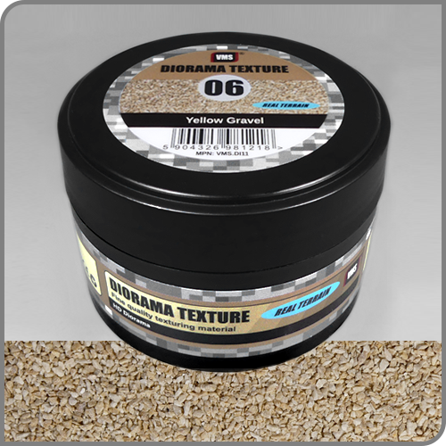 Diorama Texture No. 6 Yellow Gravel - Gelber Schotter