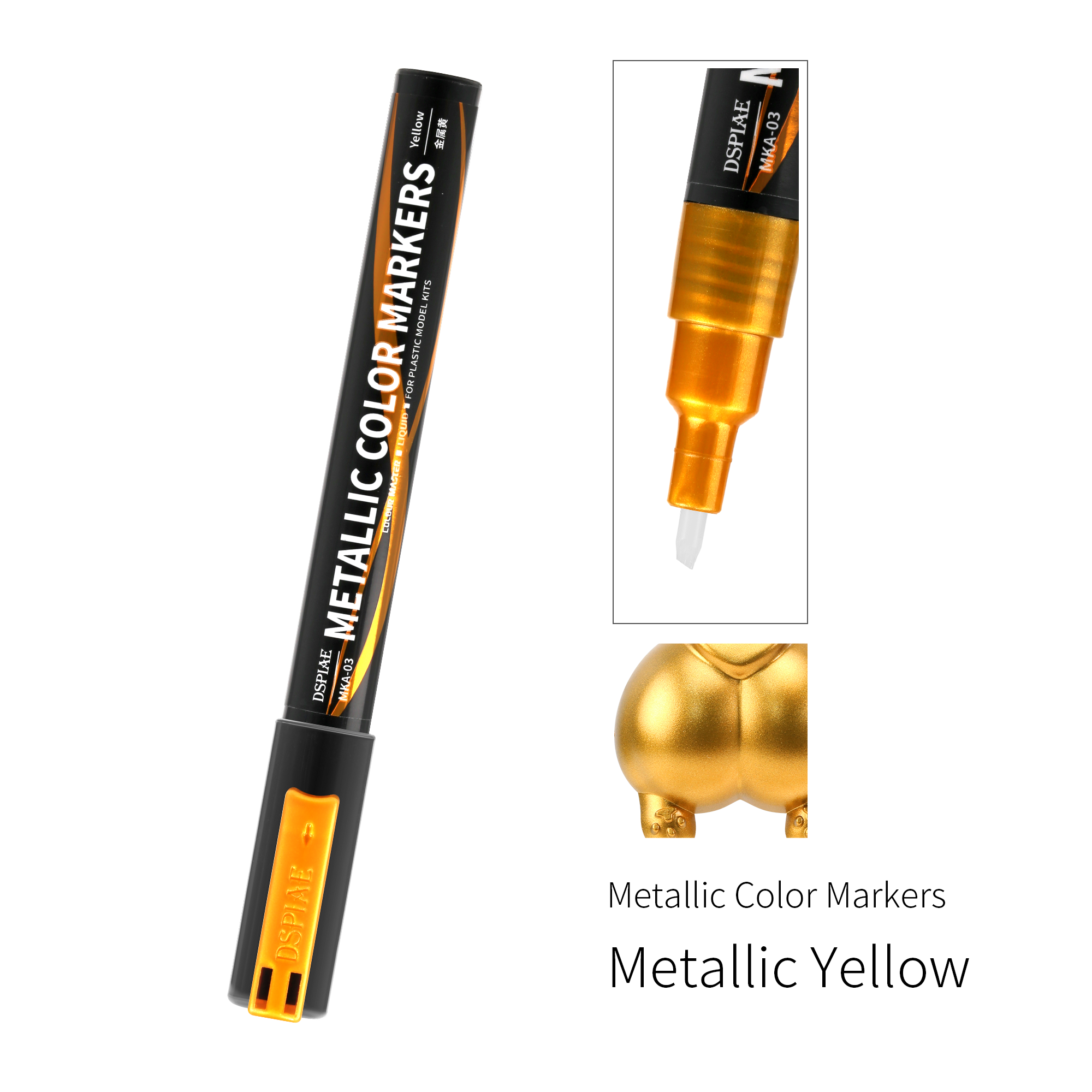 MKA-03 Super Metallic Color Markers - Metallic Yellow