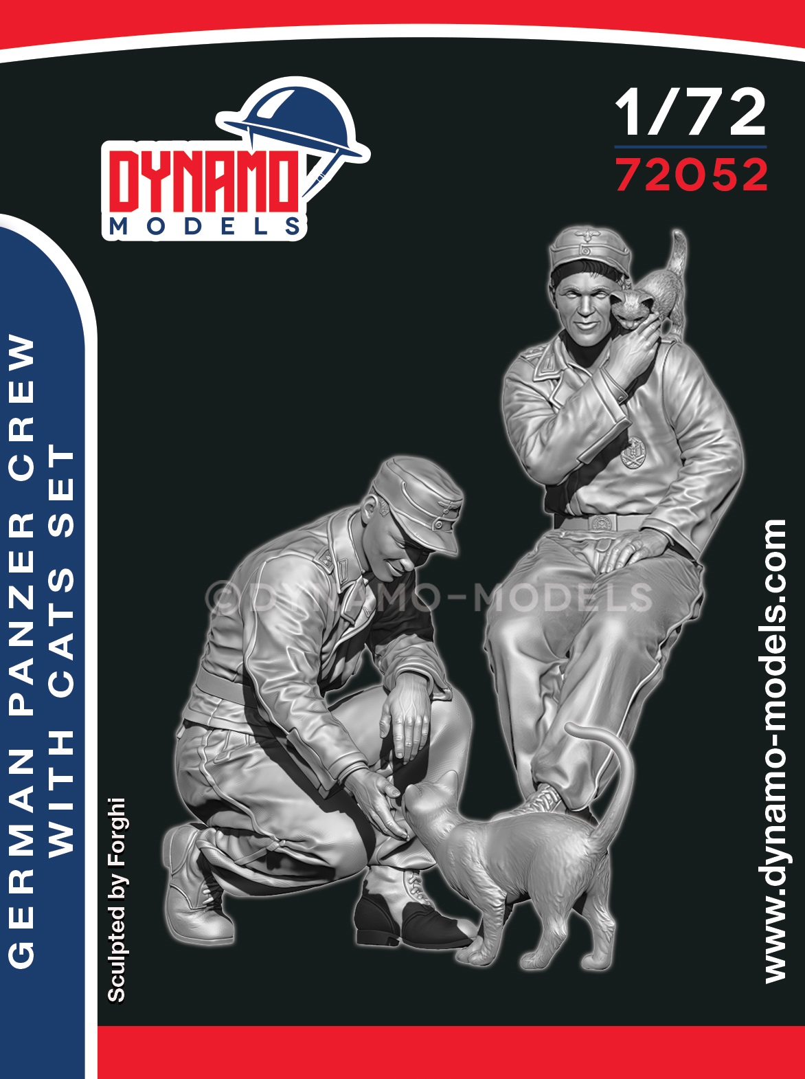 German Panzer Crew With Cats