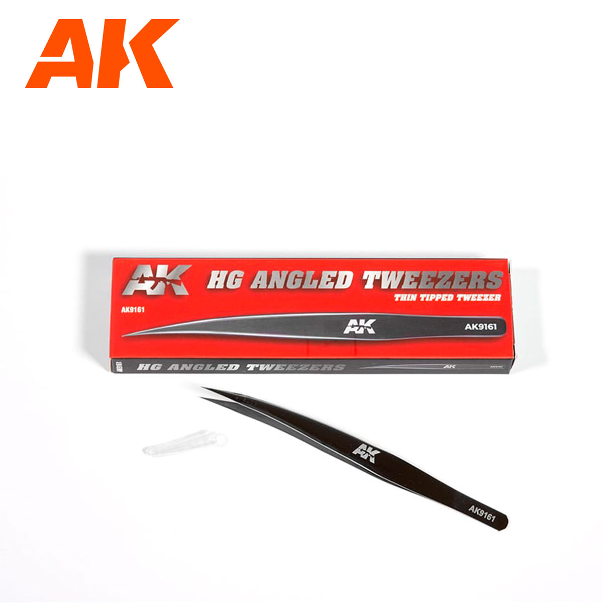 Abgewinkelte Pinzette mit dünner Spitze - HG HG Angled Tweezers 01 Thin Tipped