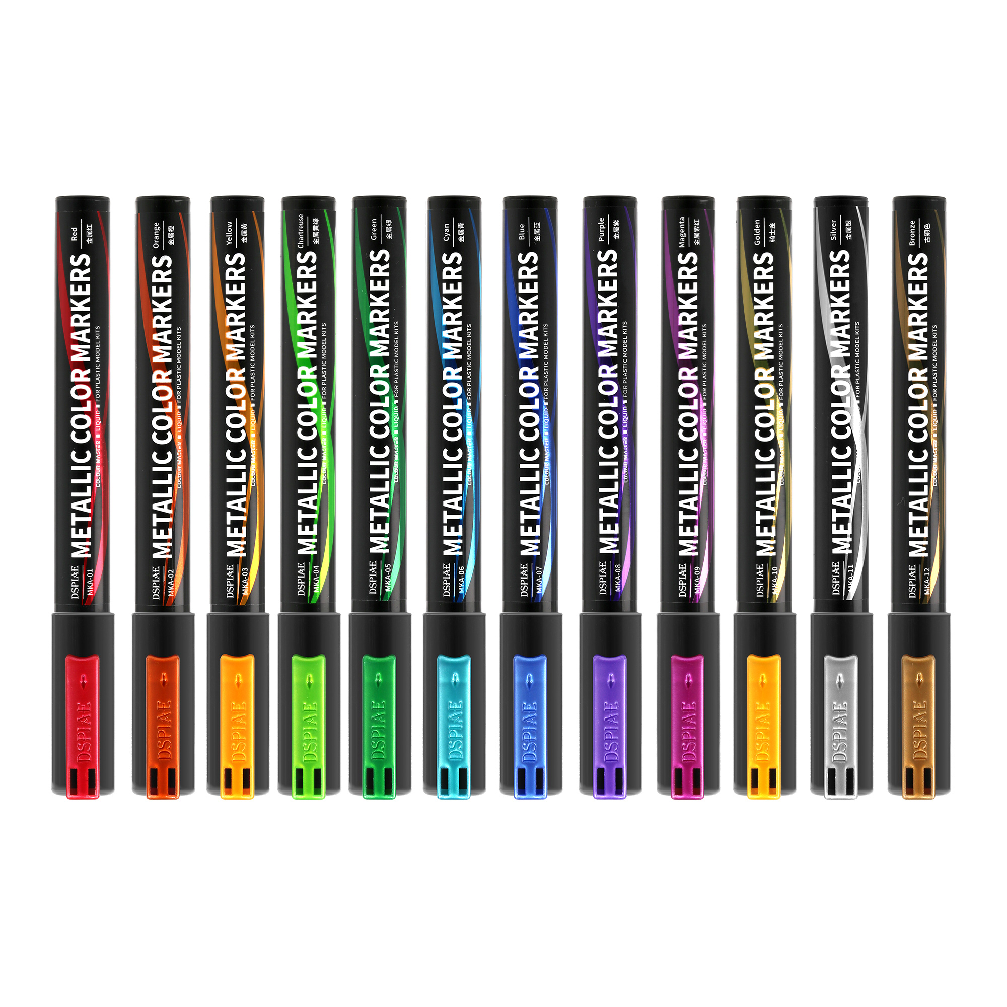 MKA-02 Super Metallic Color Markers - Metallic Orange