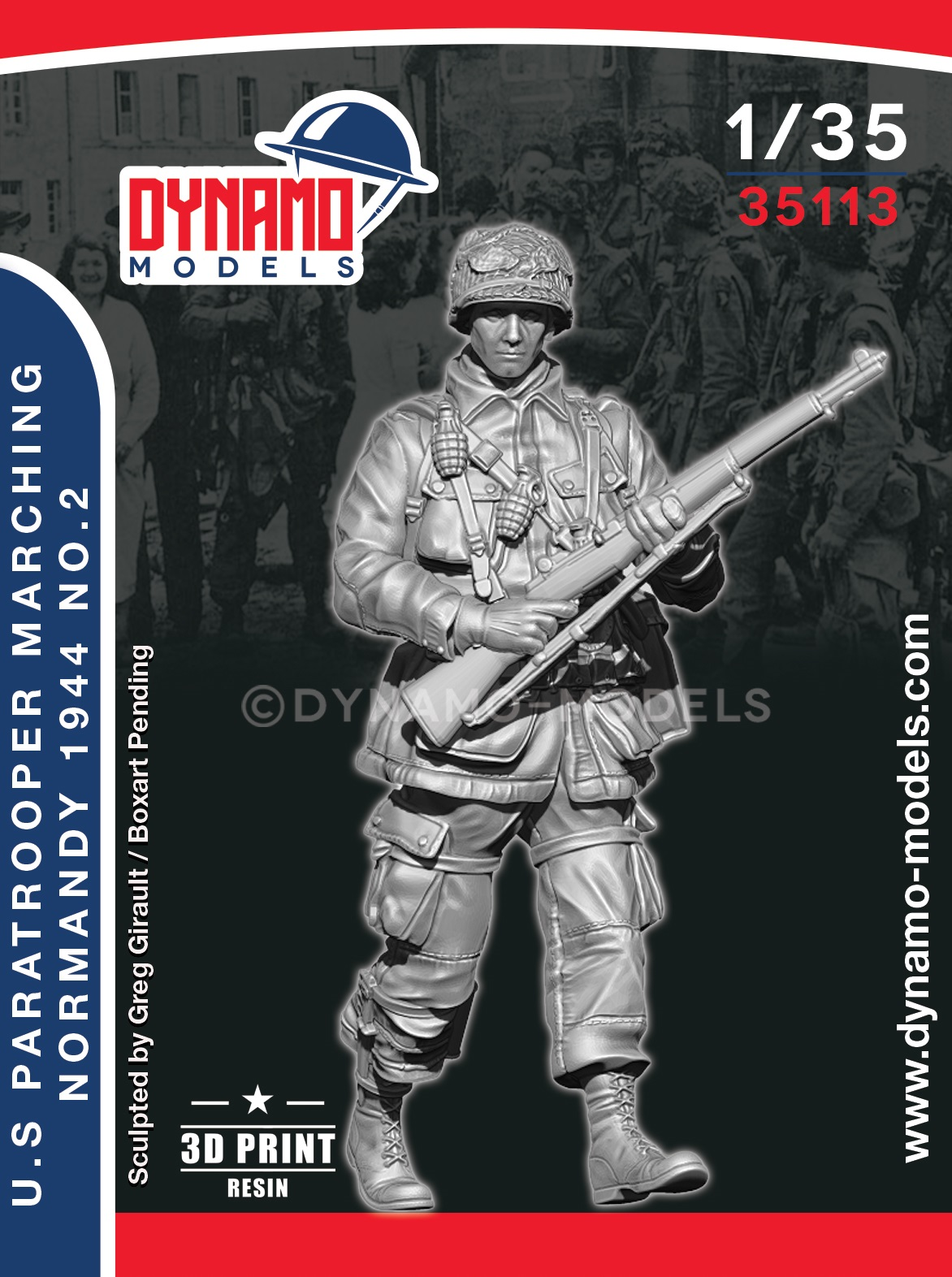 U.S Paratrooper "Rifleman" Marching (Normandy 1944) No.2