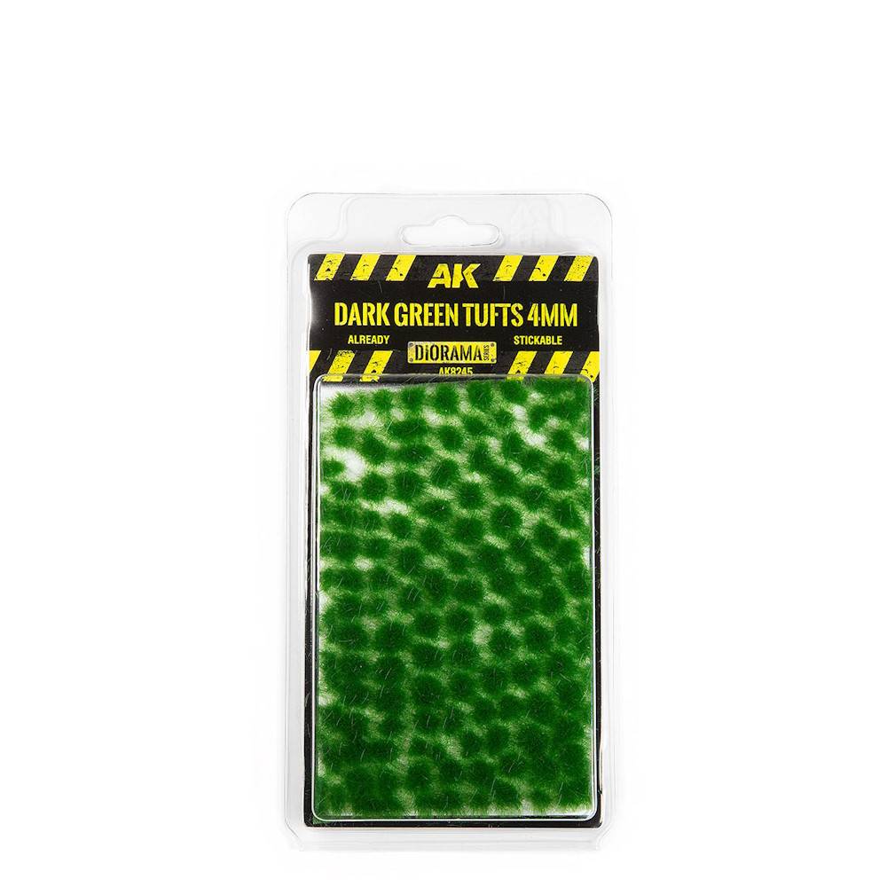 Dunkelgrüne Büschel  4mm - Dark Green Tufts 4mm