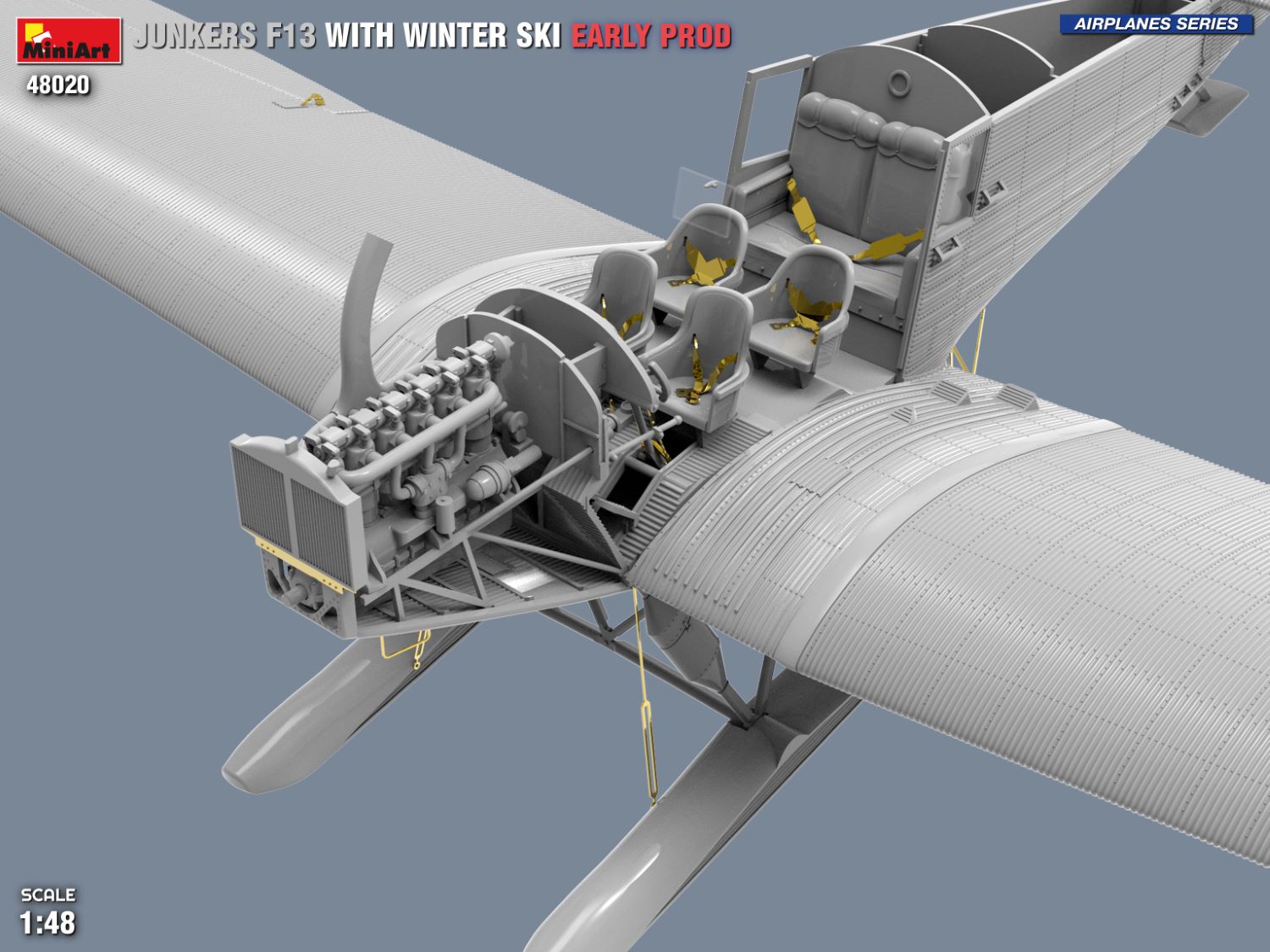 JUNKERS F13 WITH WINTER SKI. EARLY PROD