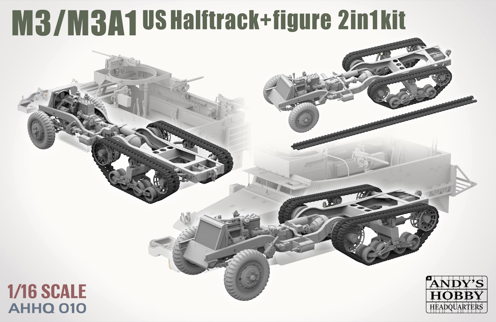 M3 / M3A1 U.S. Halftrack 2 in 1 Kit