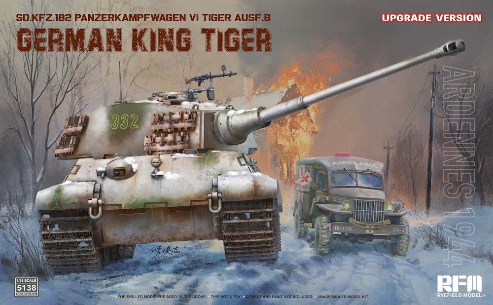 Sd.Kfz. 182 Pz.Kpfw.VI Ausf.B German King Tiger - Ardennes 1944 - Upgrade Version