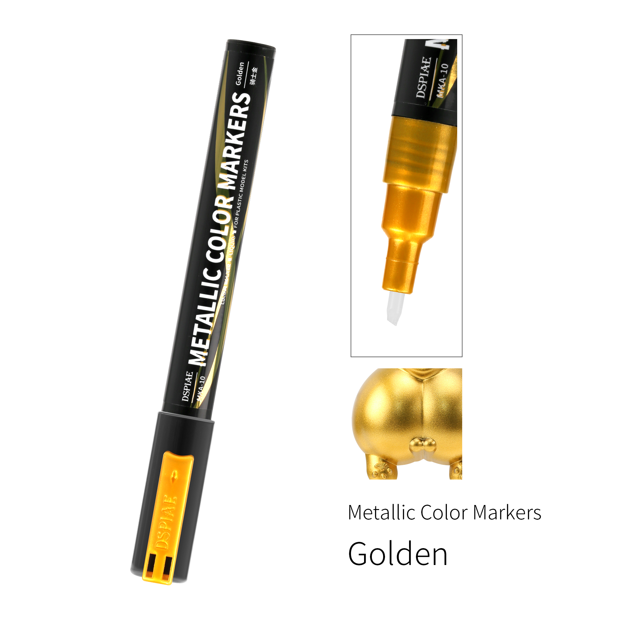 MKA-10 Super Metallic Color Markers - Golden