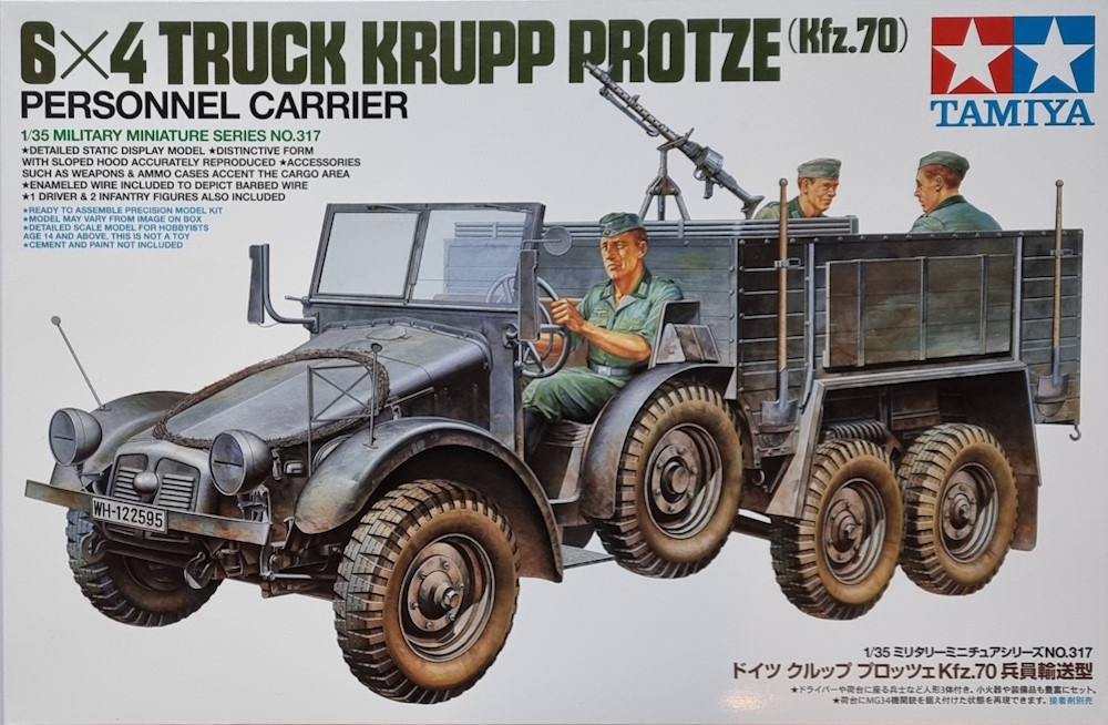 6x4 Truck Krupp Protze (Kfz.70) Personel Carrier