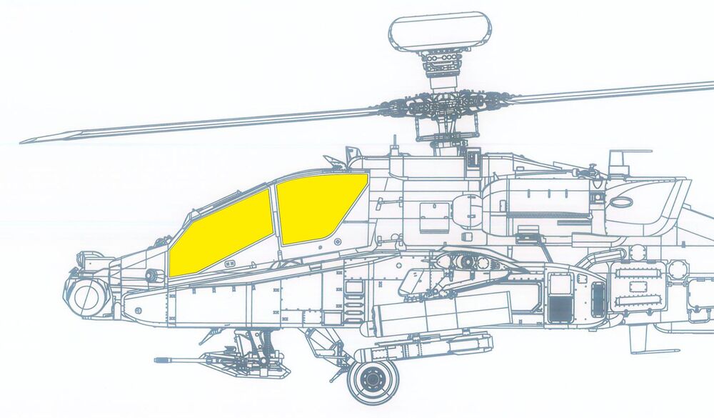 AH-64E - The Die-Cut Flexible Mask - 1/35