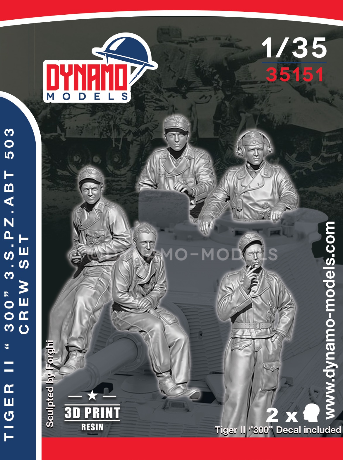 Tiger II "300" S.pz.abt.503 Crew Set
