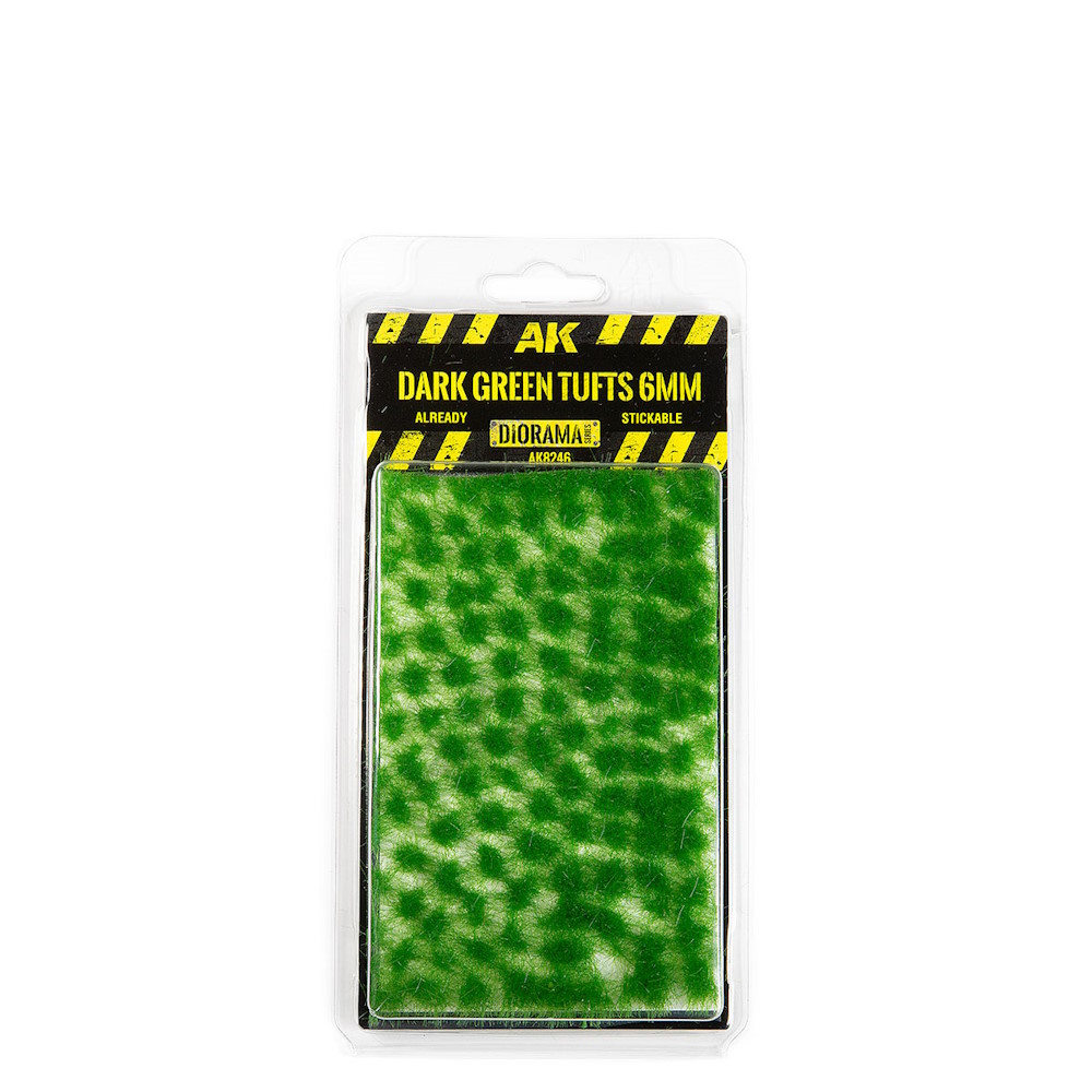 Dunkelgrüne Büschel  6mm - Dark Green Tufts 6mm